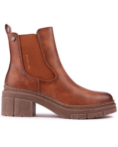 Refresh Gusset Boots - Brown