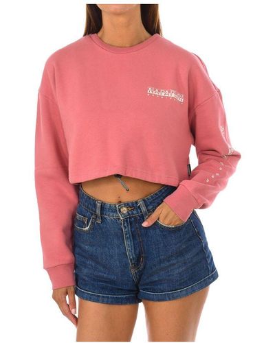 Napapijri B-roen Cropped Sweatshirt - Rood