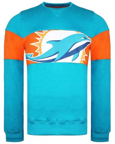 Fanatics Nfl Miami Dolphins Pannelled Jumper - Blue
