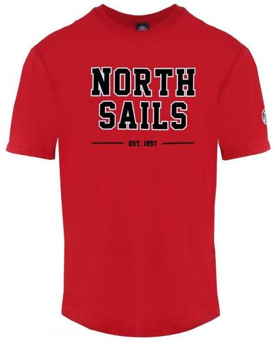 North Sails Est 1957 Red T-shirt - Rood