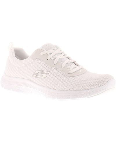 Skechers Trainers Flex Appeal 4 0 Lace Up - Pink