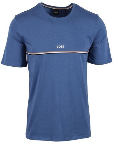 BOSS Unique T-Shirt Open - Blue