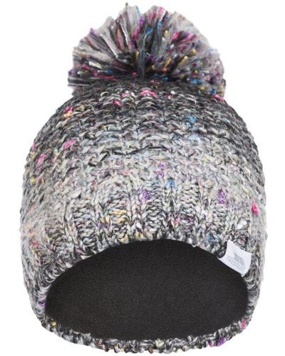Trespass Zabella Knitted Dual Style Beanie Hat - Grey