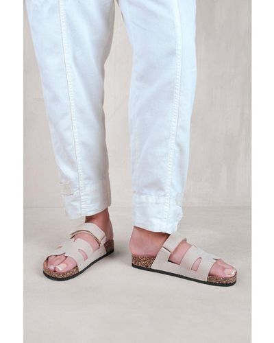 Where's That From 'Pisa' Strappy Flat Sandals - White