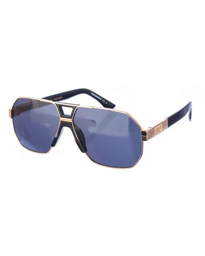 DSquared² D20028S Aviator Style Metal Sunglasses - Blue