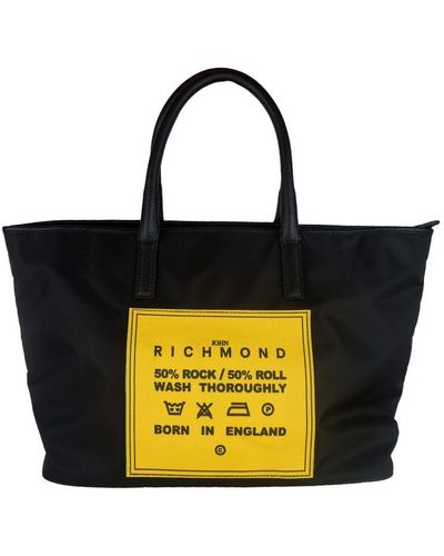 John Richmond Yellow Polyamide Shoulder Bag