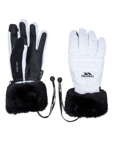 Trespass Yanki Lightly Padded Winter Warm Gloves - Black