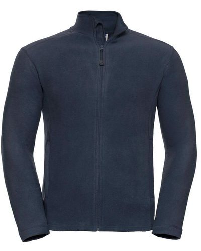 Russell Europe Full Zip Anti-Pill Microfleece Top (French) - Blue