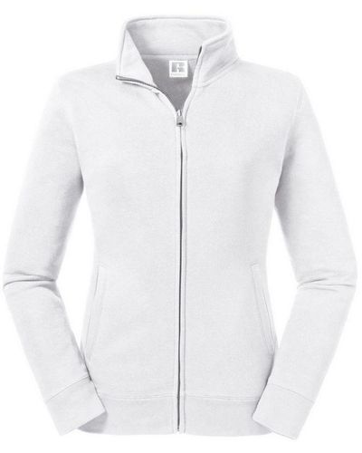 Russell Ladies Authentic Sweat Jacket () - White