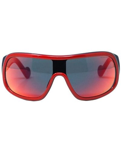 Moncler Ml0048 68C 00 Dark Sunglasses - Red