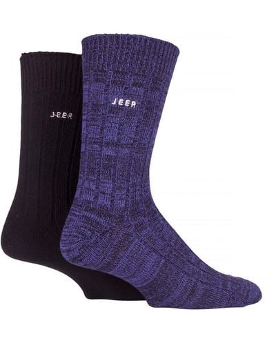 Jeep Cotton Dress Socks - Purple