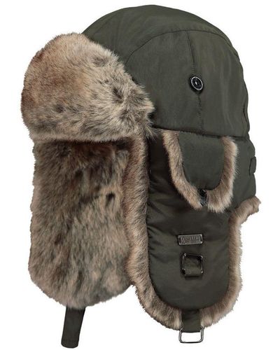 Barts Kamikaze Silky Soft Faux Fur Lined Trapper Hat Nylon - Grey