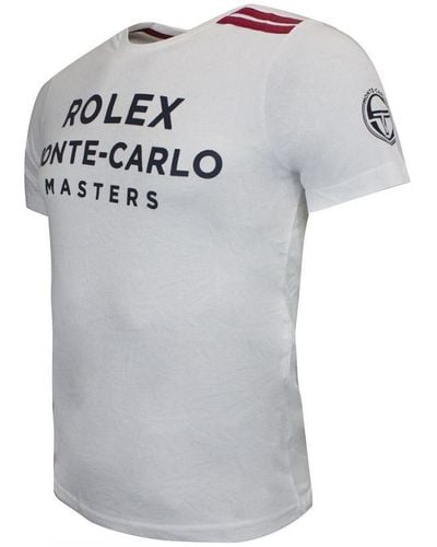 Sergio Tacchini Short Sleeve Crew Neck New Irune T-Shirt 38491 114 Cotton - Grey