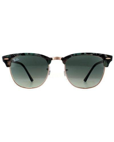 Ray-Ban Sunglasses Clubmaster 3016 125571 Spotted Dark Gradient Metal - Green