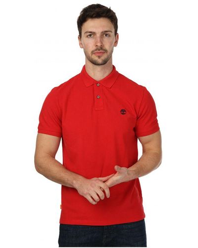 Timberland Millers River Poloshirt Voor , Rood
