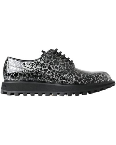 Dolce & Gabbana Derby Patent Leather Shoes - Black