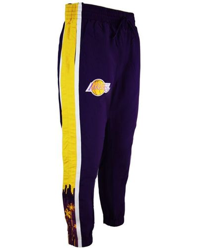 Mitchell & Ness Nba La Lakers Tearaway Track Trousers Nylon - Blue