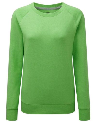 Russell Ladies Hd Raglan Sweatshirt ( Marl) - Green