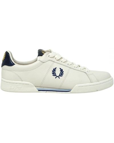 Fred Perry B1272 303 Witte Leren Sneakers