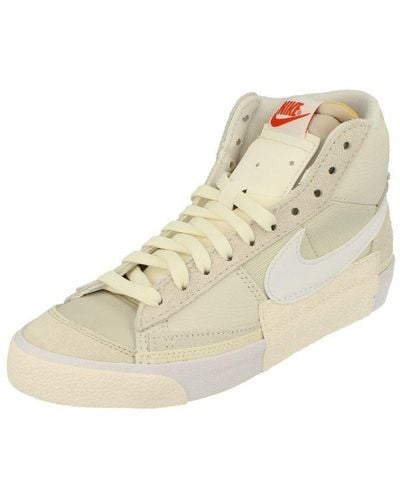 Nike Blazer Mid Pro Club White Trainers - Natural