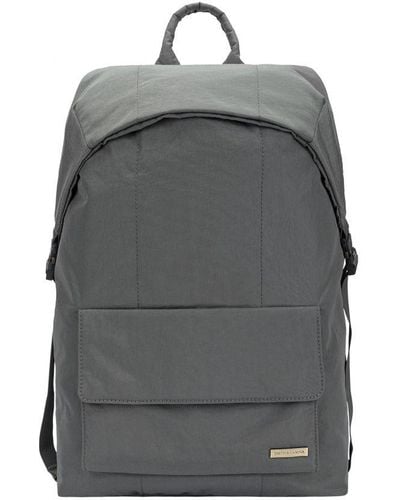 Smith & Canova Flapover Nylon Backpack - Grey