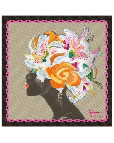 Dee Ocleppo Dee X Ashley Longshore Italian Silk Scarf - Multicolour