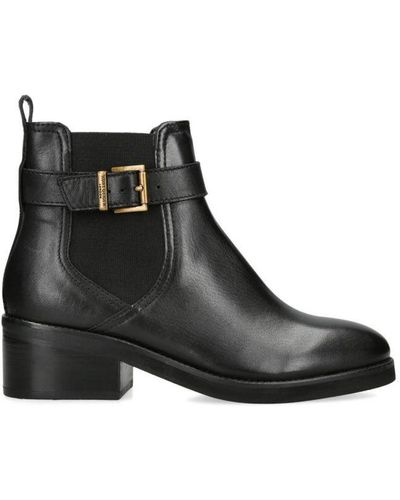Kurt Geiger Leather Kgl Highgate Chelsea Boots - Black