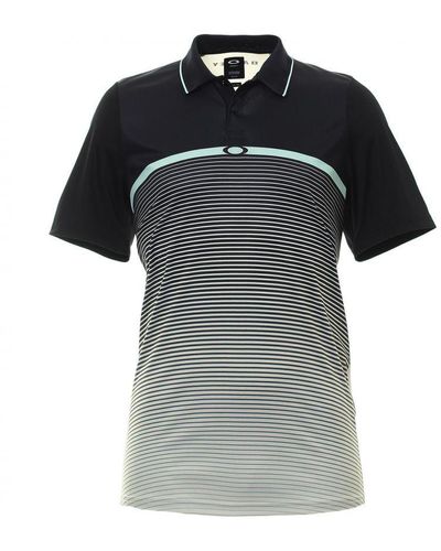 Oakley Stripe Ellipse Golf Polo Shirt - Black