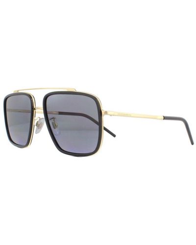 Dolce & Gabbana Sunglasses Dg2220 02/81 And Gradient Polarized Metal - Black