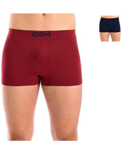 DIM Pack-2 Boxers Unno Basic Seamless D05Hh - Red