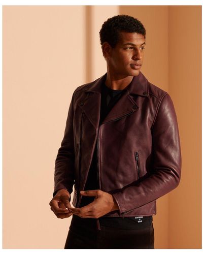 Superdry Leather jackets for Men | Online Sale up to 35% off | Lyst UK