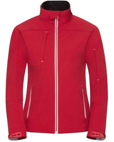 Russell Ladies Bionic Soft Shell Jacket (Classic) - Red