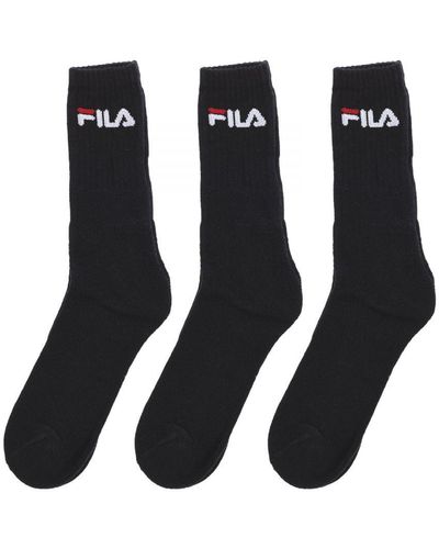 Fila Pack-3 High-Top Socks F9505 - Black