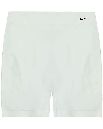 Nike Dri-Fit Seamless Shorts Training Runing Gym Bottoms 241080 102 Nylon - White