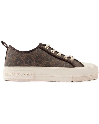 Michael Kors Evy Signature Trainers - Brown