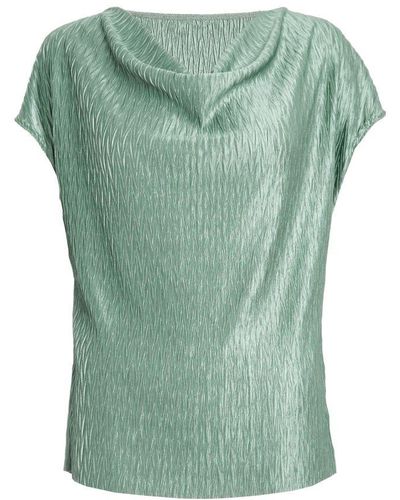 Quiz Sage Satin Top - Green