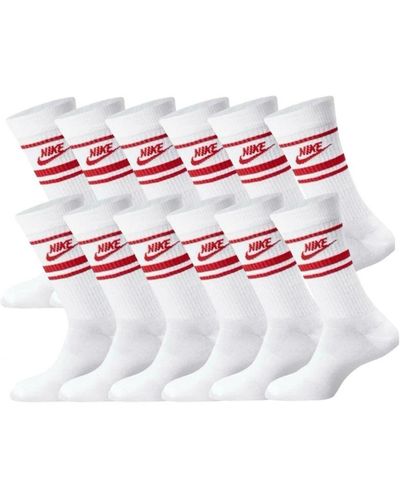 Nike Sportswear Dri-Fit Everyday Essential Crew Socks 6 Pairs - White