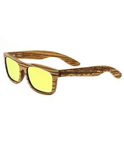 Earth Wood Maya Polarized Sunglasses - Metallic