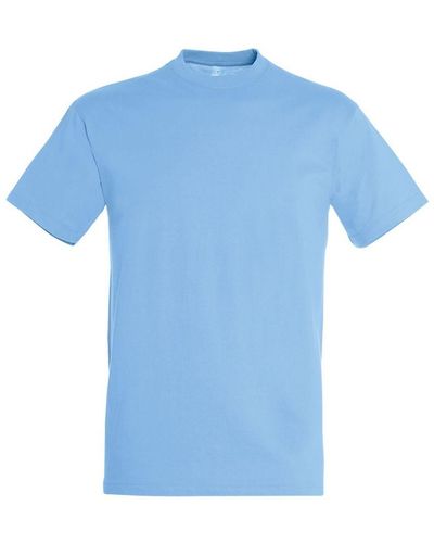Sol's Regent T-shirt Met Korte Mouwen (hemelsblauw)