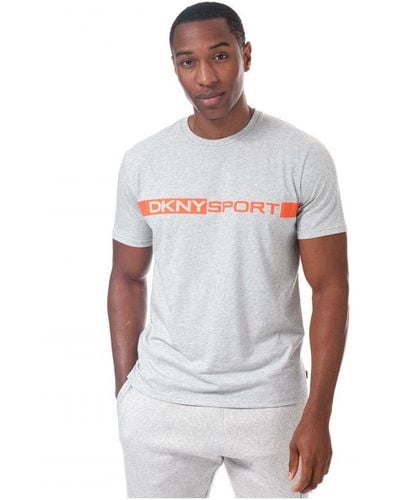 DKNY Woodside T-shirt Voor , Zilver - Wit