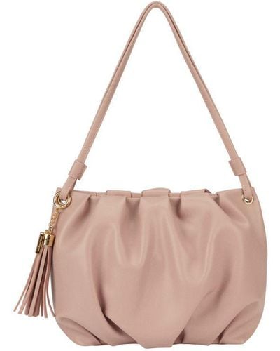 Laura Ashley Shoulder Bag Faux Leather - Pink