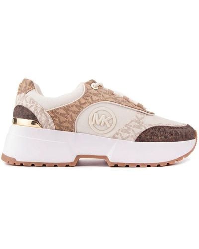 Michael Kors Percy Trainers - Natural