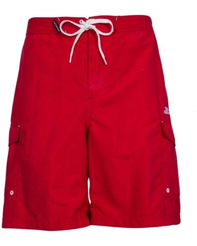 Trespass Crucifer Surf Shorts - Red