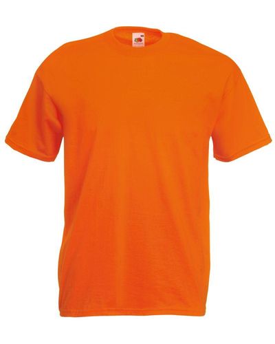Fruit Of The Loom Valueweight Short Sleeve T-Shirt - Orange