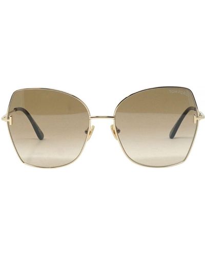Tom Ford Farah Ft0951 28f Shiny Rose Gold Sunglasses - Bruin