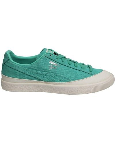 PUMA Clyde X Diamond Supply Co Textile Low Lace Up Trainers 365651 01 - Green