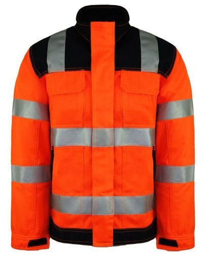 Dickies High Visibiliy Work Wear Jacket - Orange