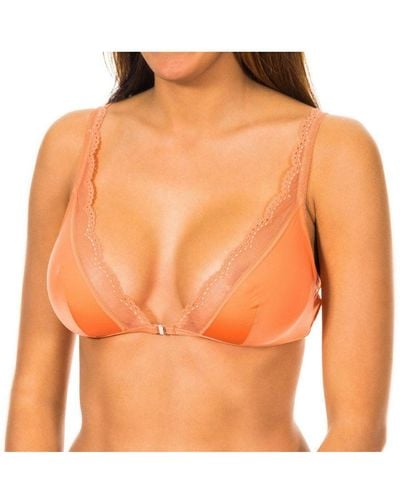 Tommy Hilfiger Front Closure Bra Without Cups Or Underwires 1387905791 - Orange