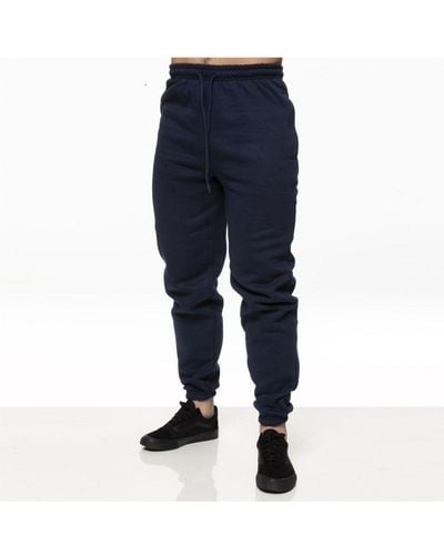 MYT Plain Cuffed Joggers With Zip Pockets - Blue