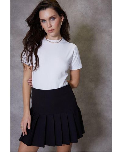 Threadbare 'Sabbie' Mini Pleated Tennis Skirt With Stretch - Black